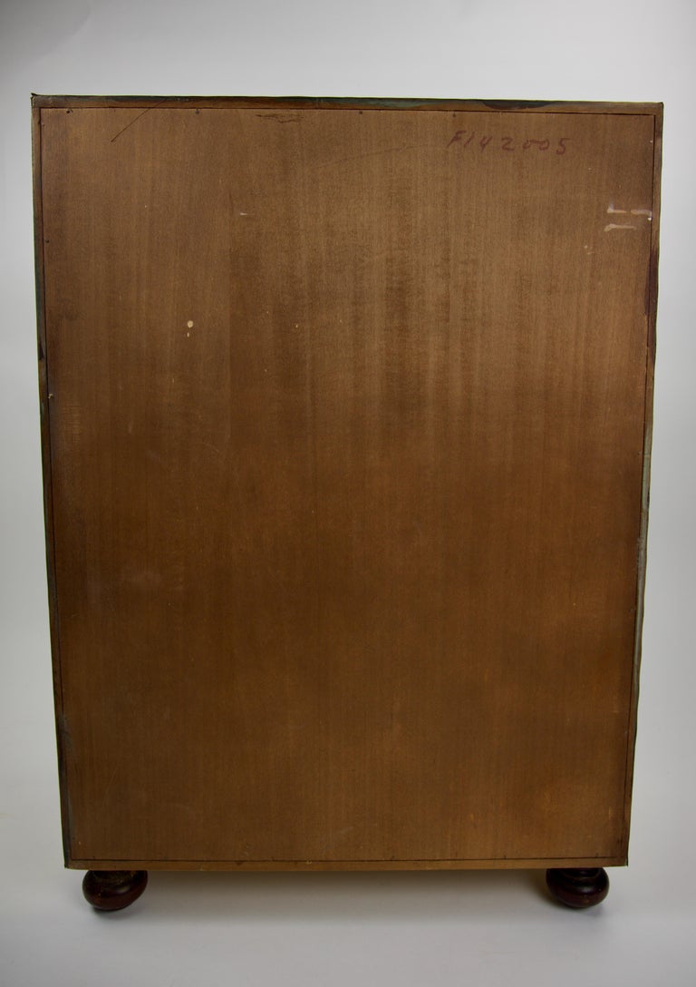 Sarreid Ltd Riveted Brass Chest of 5 Drawers at 1stDibs