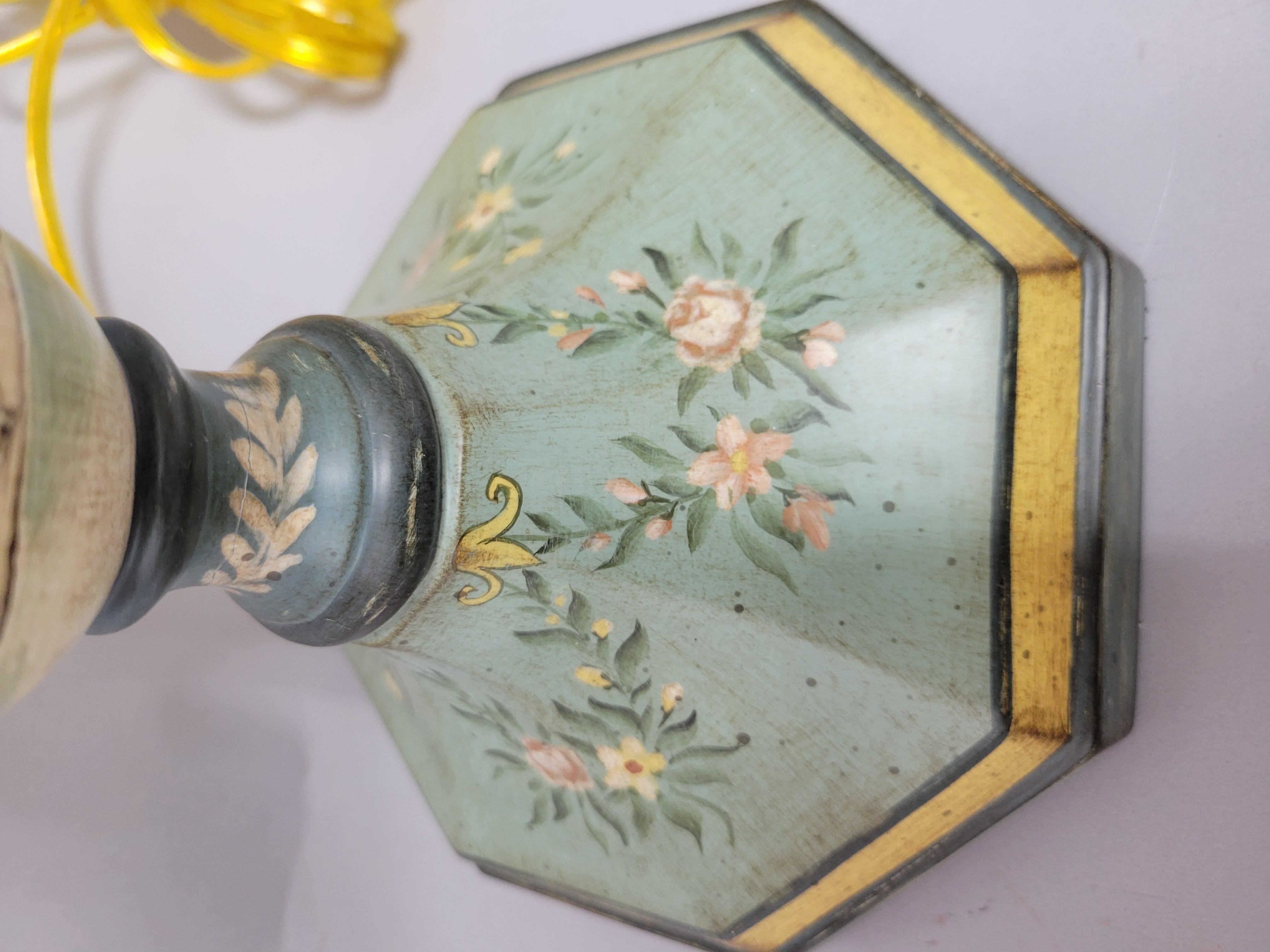 Sarreid Tole Painted Chinoiserie Candlestick Lamps - A Pair

Add a touch of elegance and sophistication to your home with this stunning pair of Sarreid Tole Painted Chinoiserie Candlestick Lamps. These exquisite lamps showcase the timeless beauty of