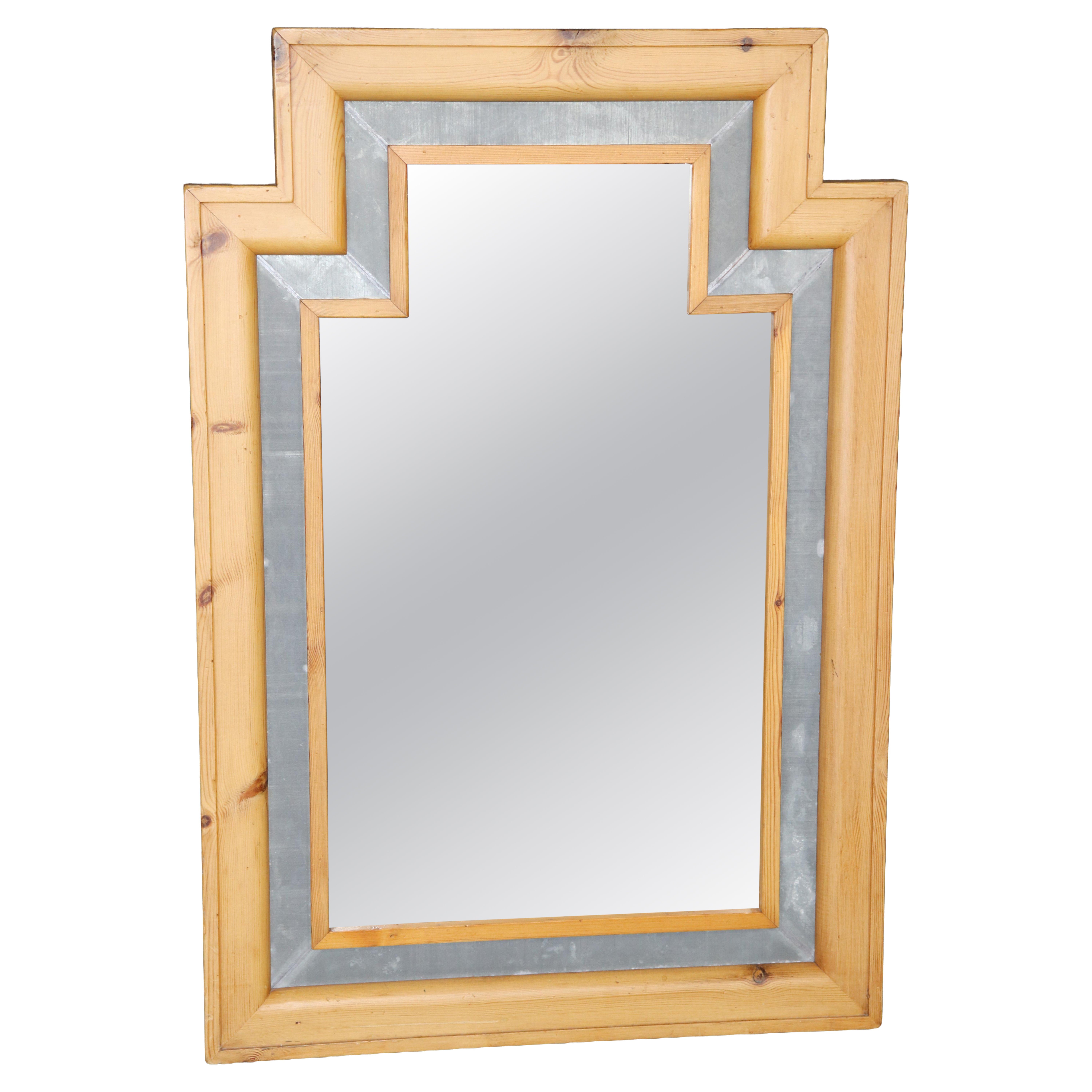 Specchio in legno e metallo Sarreid in stile Hollywood Regency in vendita