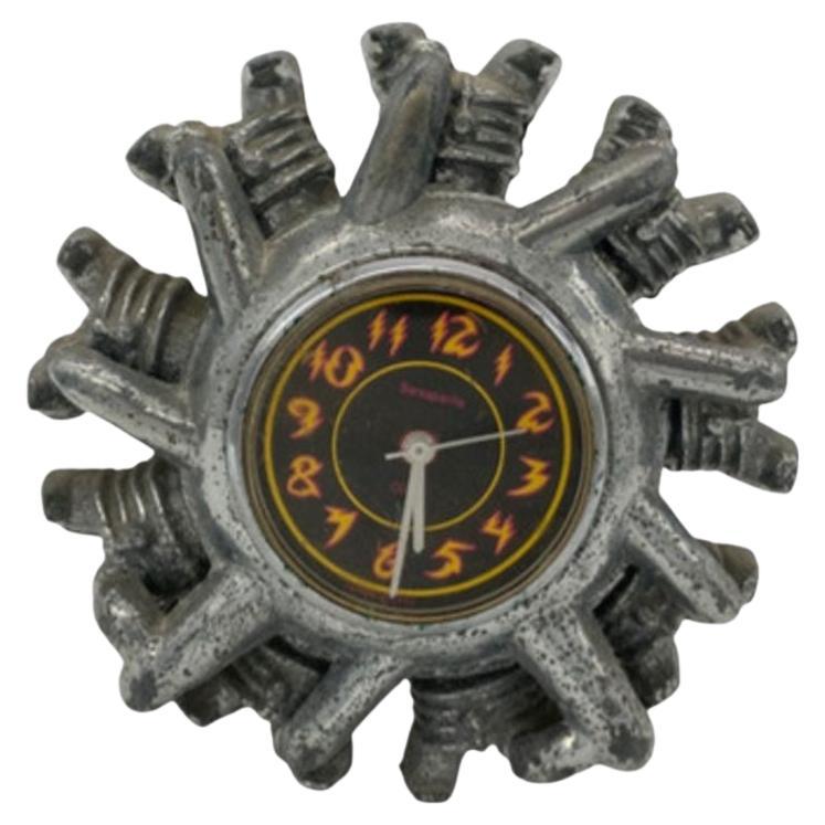 Sarsaparilla Designs Art Deco Revival Radial Airplane Engine Alarm Clock For Sale