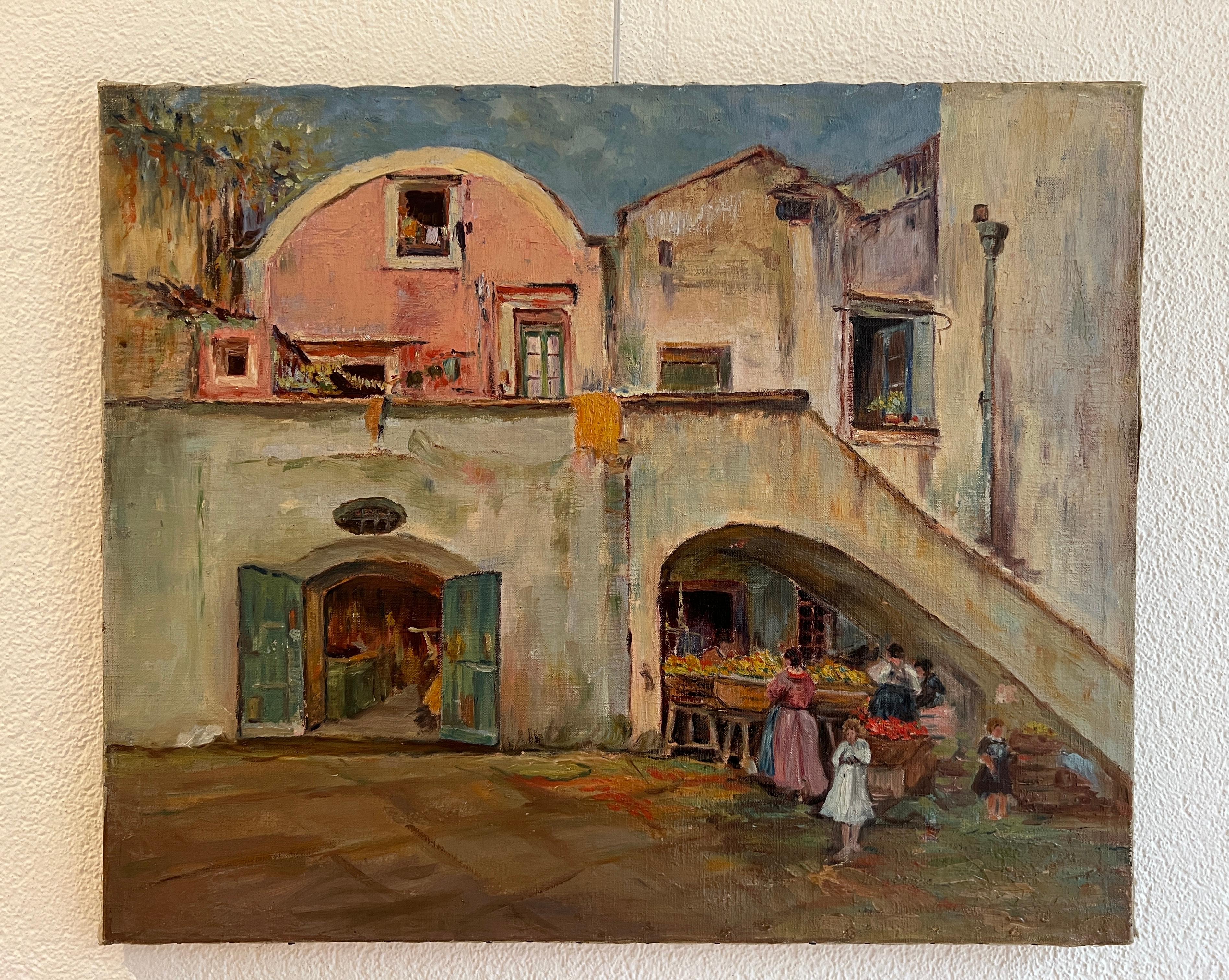 Paisaje animado - Painting de Sartorelli
