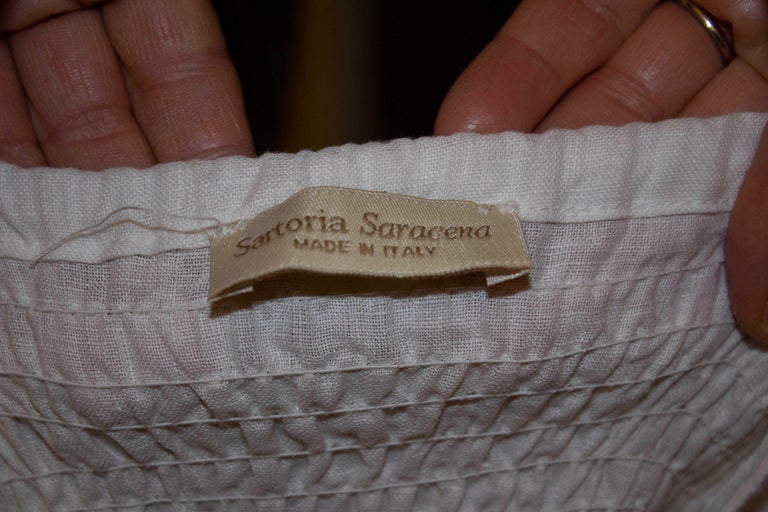 Pantalon En Lin 100% Italien – Sartoria Saracena – Taille XL – Coupe Droite Classique – Neuf Sans étiquette