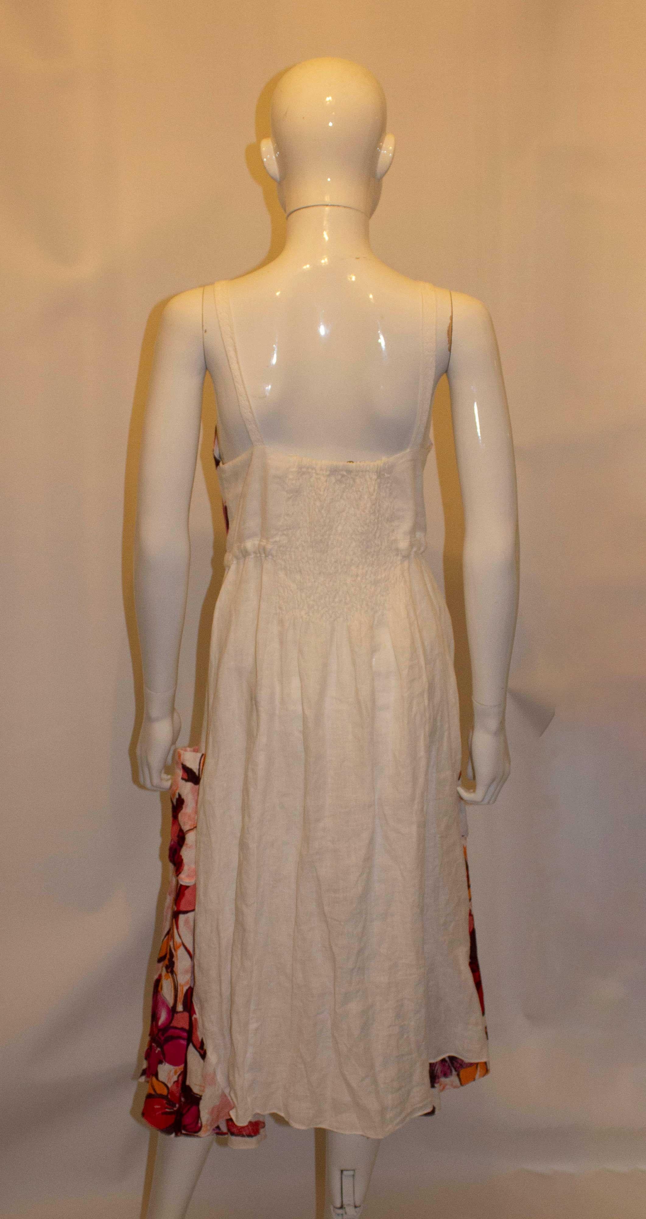 Brown Sartoria Saracena Linen Dress For Sale