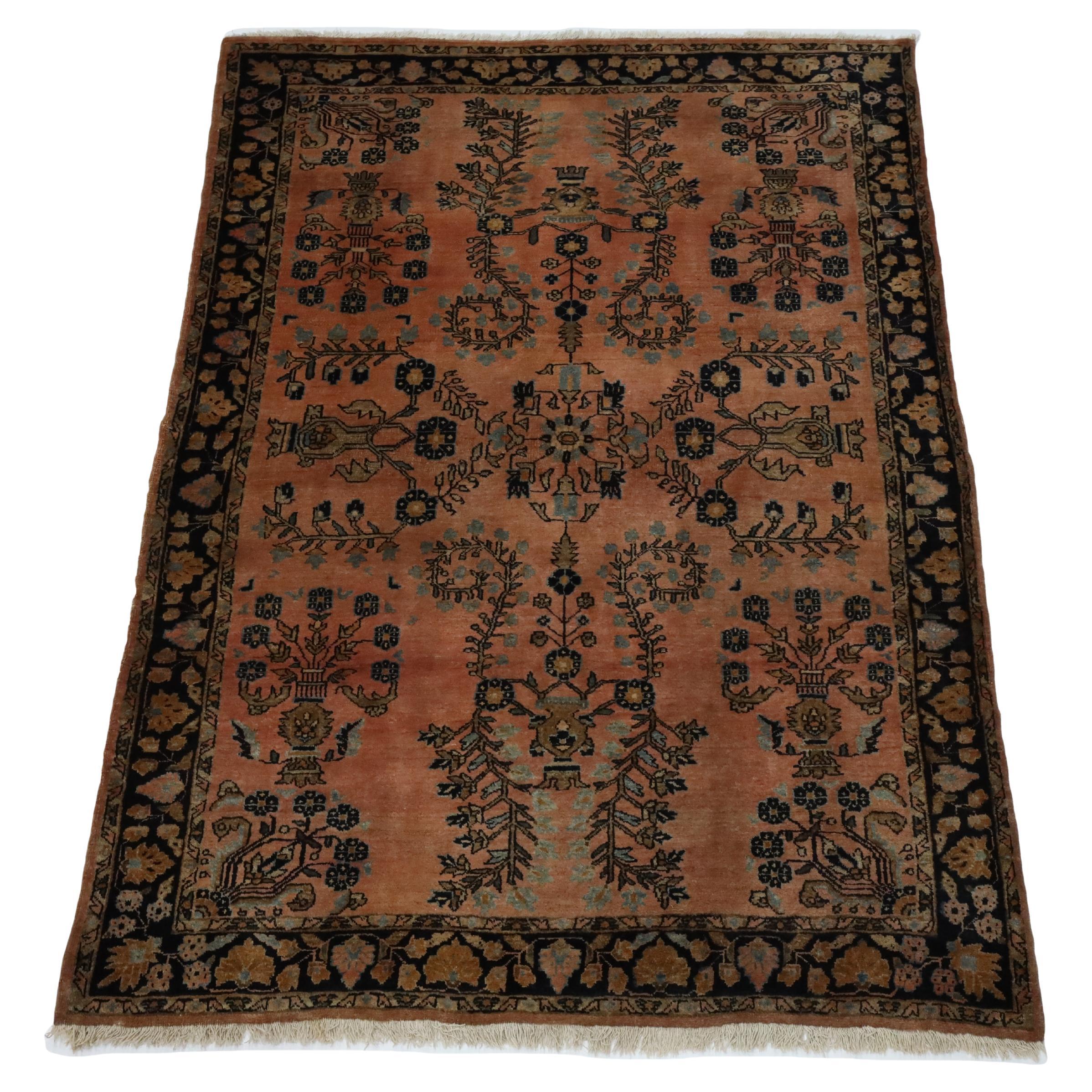Saruk Antique Rug - 4'4" x 6'1"