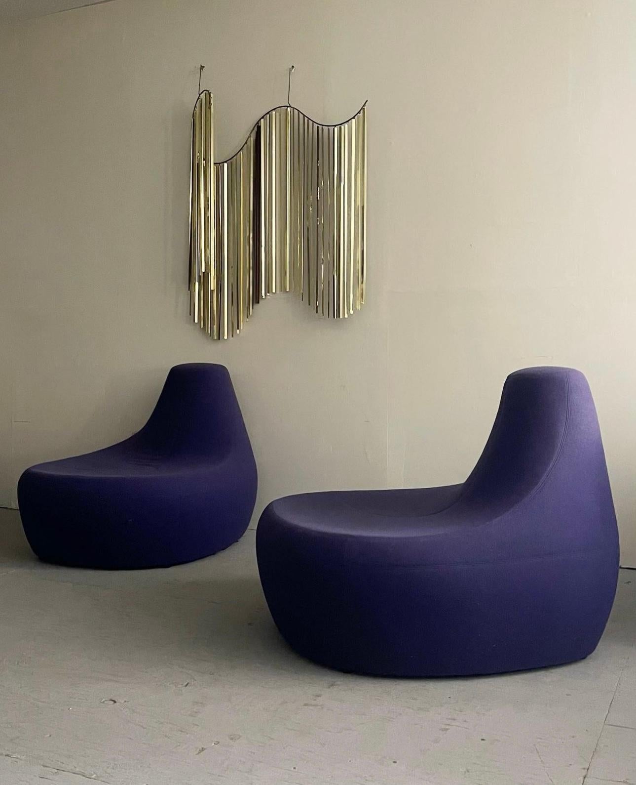 Modern “Saruyama” Island Lounge Chairs Designed by Toshiyuki Kita for Moroso