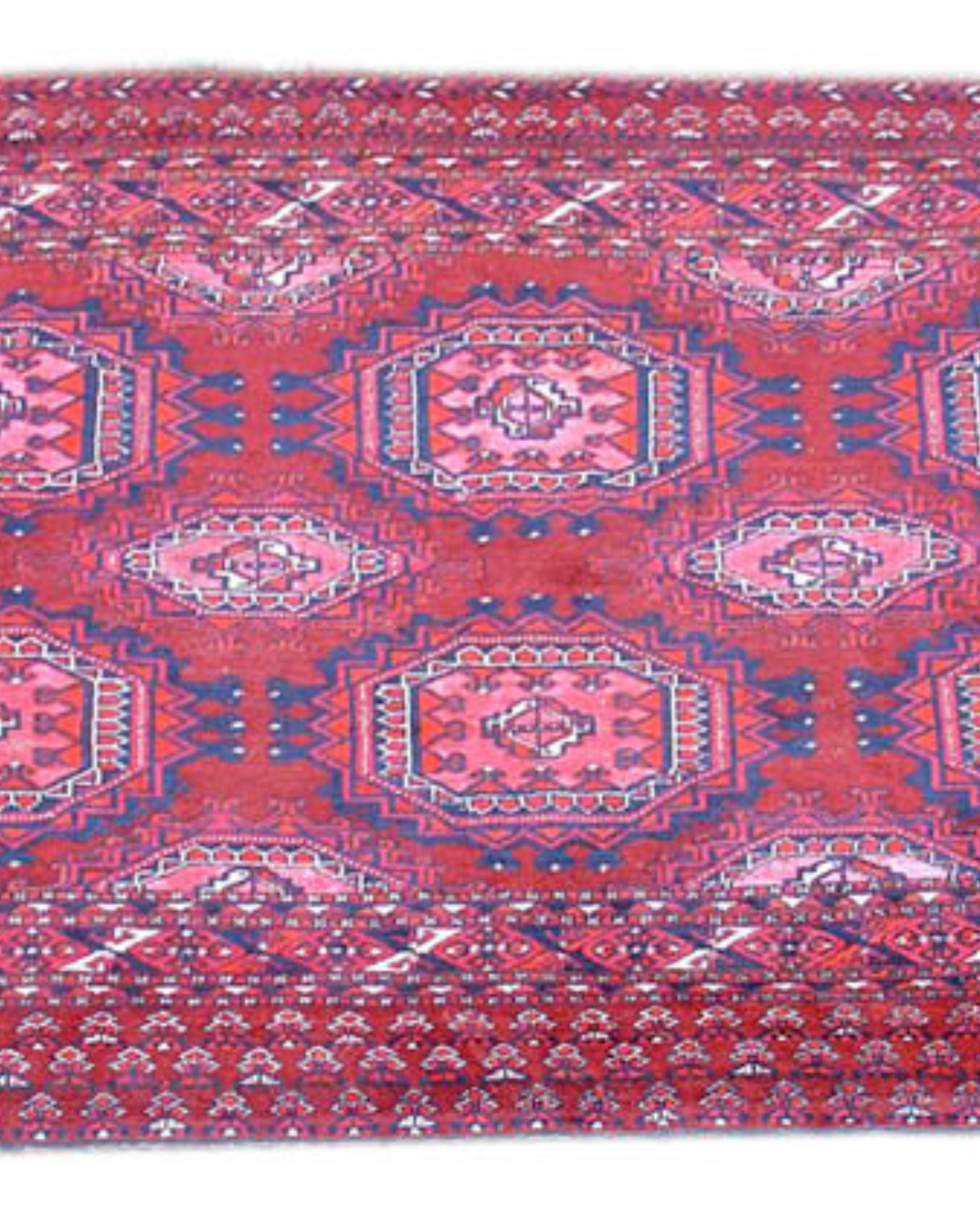 Antique Turkmen Saryk Chuval Rug, 19th Century In Excellent Condition For Sale In San Francisco, CA