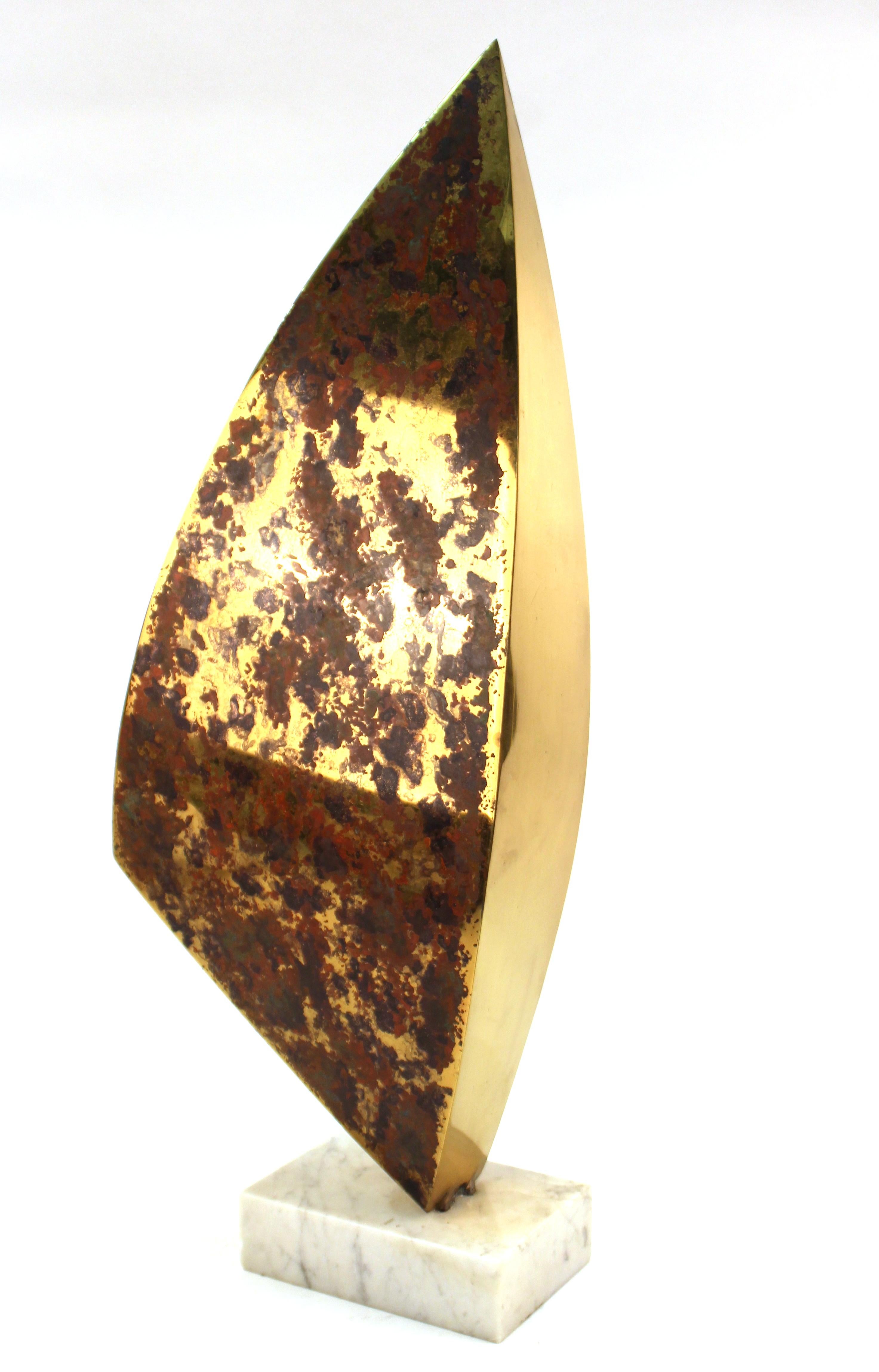 Sasa Ulbricht Modern Abstract Metal Sculpture Titled 'Calyx' 2