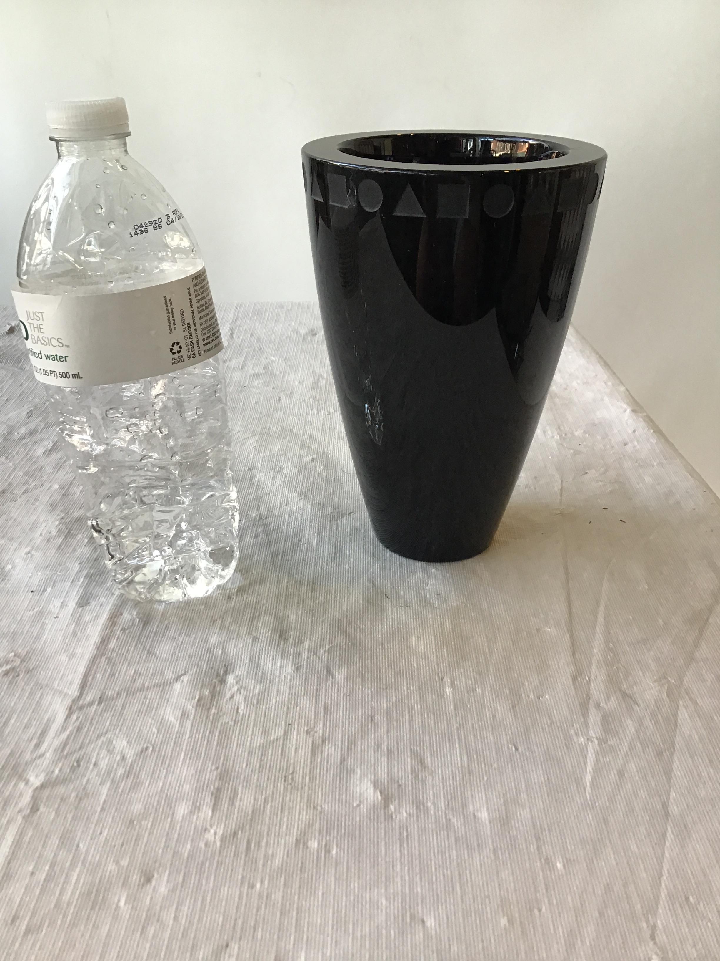 Sasaki lead crystal vase by Ward Bennett.