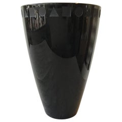 Sasaki Lead Crystal Vase by Ward Bennett