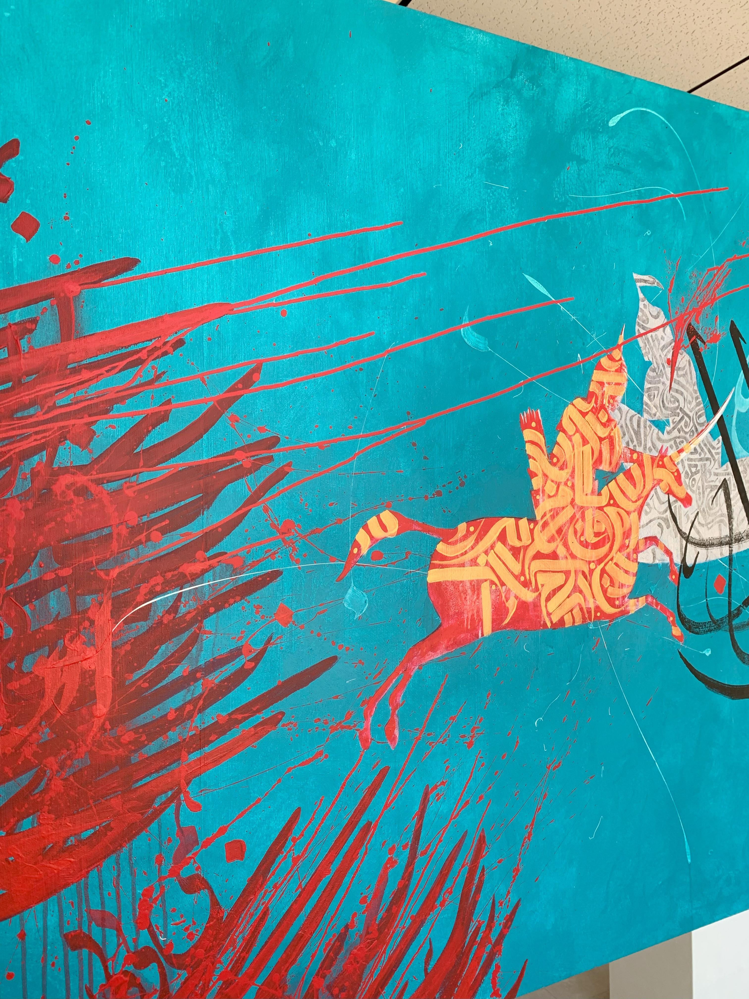 Entangled (2014), Original Acryl auf Leinwand Signiert vom Künstler (Sonstige Kunststile), Painting, von SASAN NASERNIA