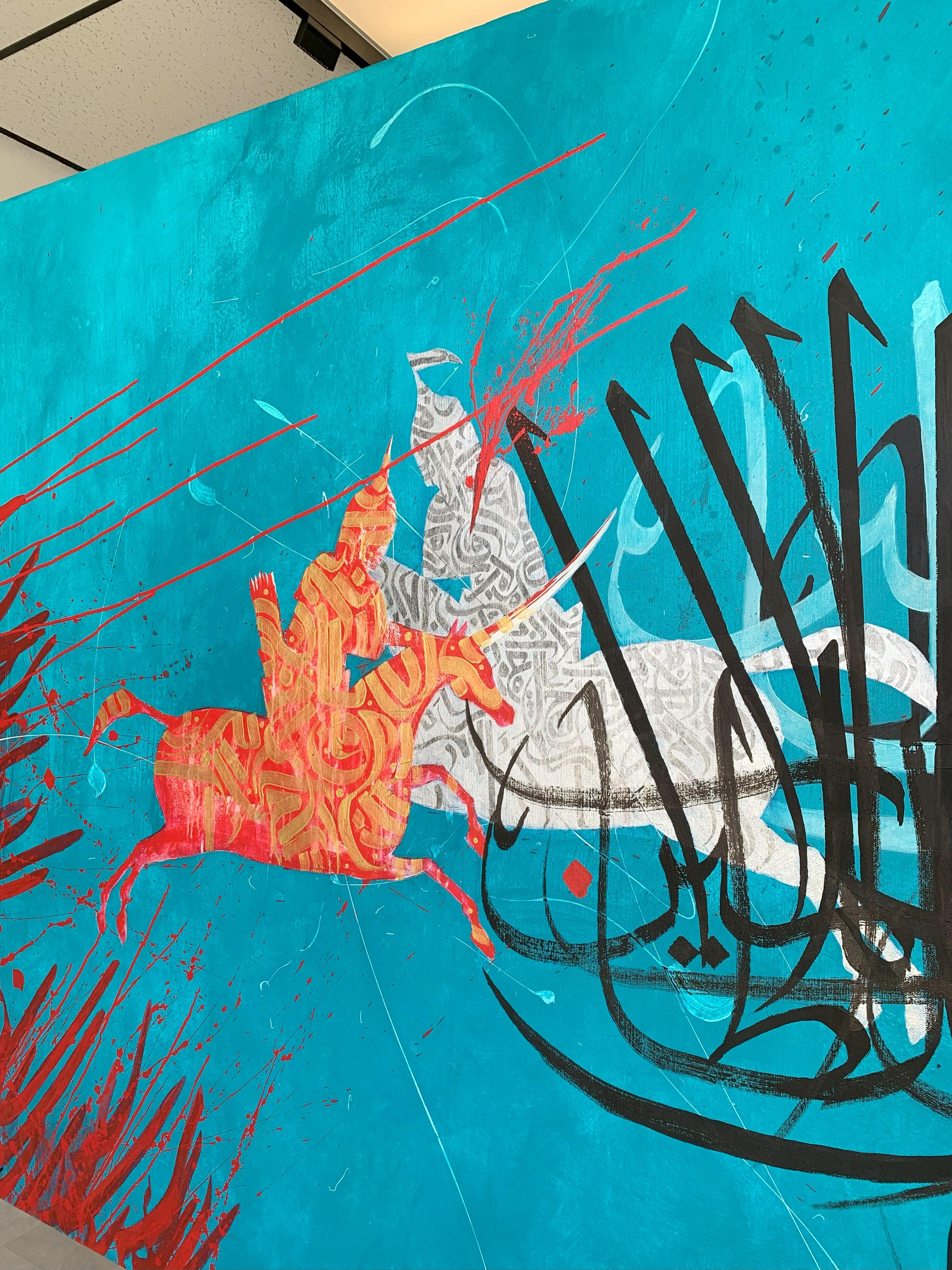 Entangled (2014), Original Acryl auf Leinwand Signiert vom Künstler im Angebot 2