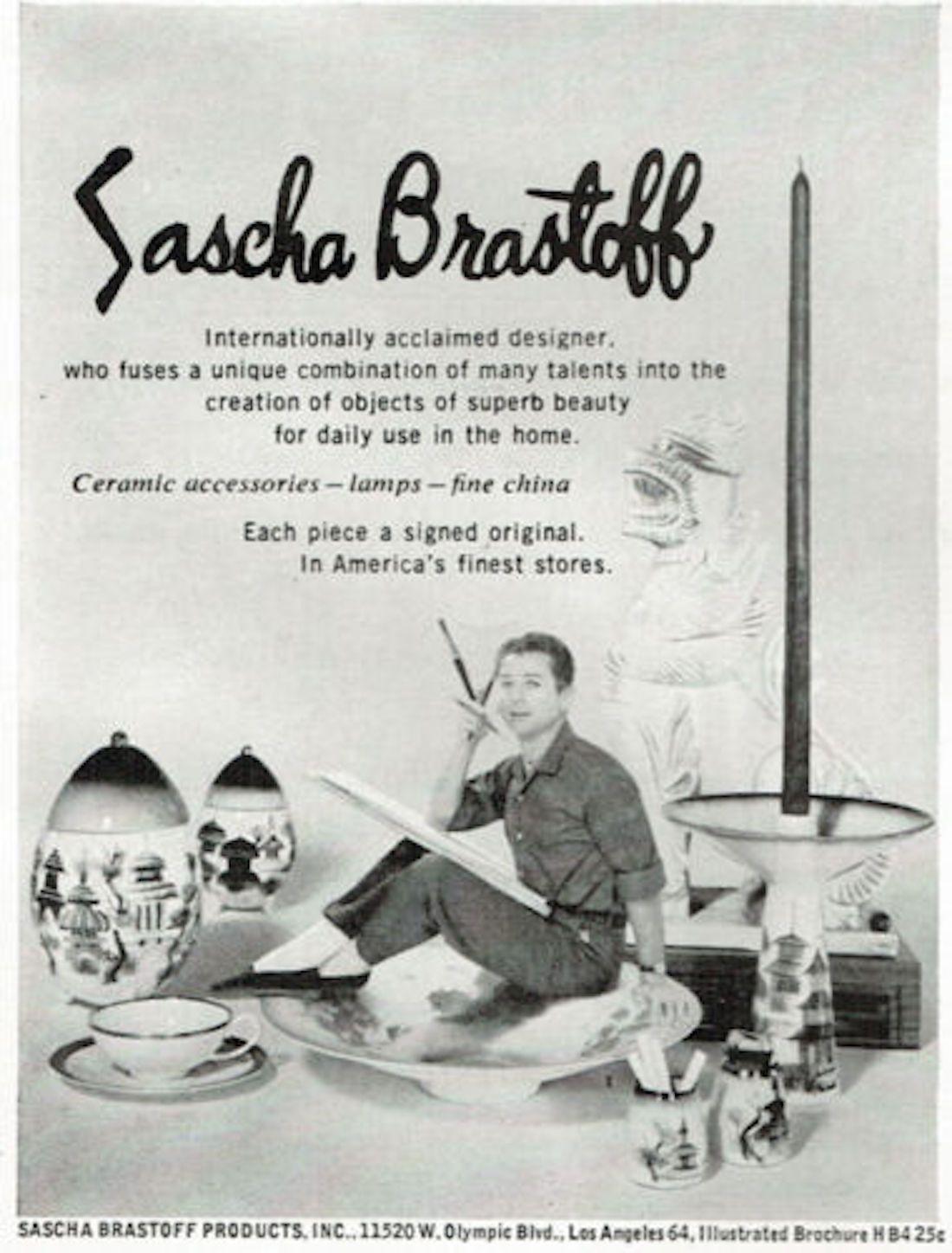 Sascha Brastoff Art Studio Ceramic Pottery Lady Pitcher, 1950s 8