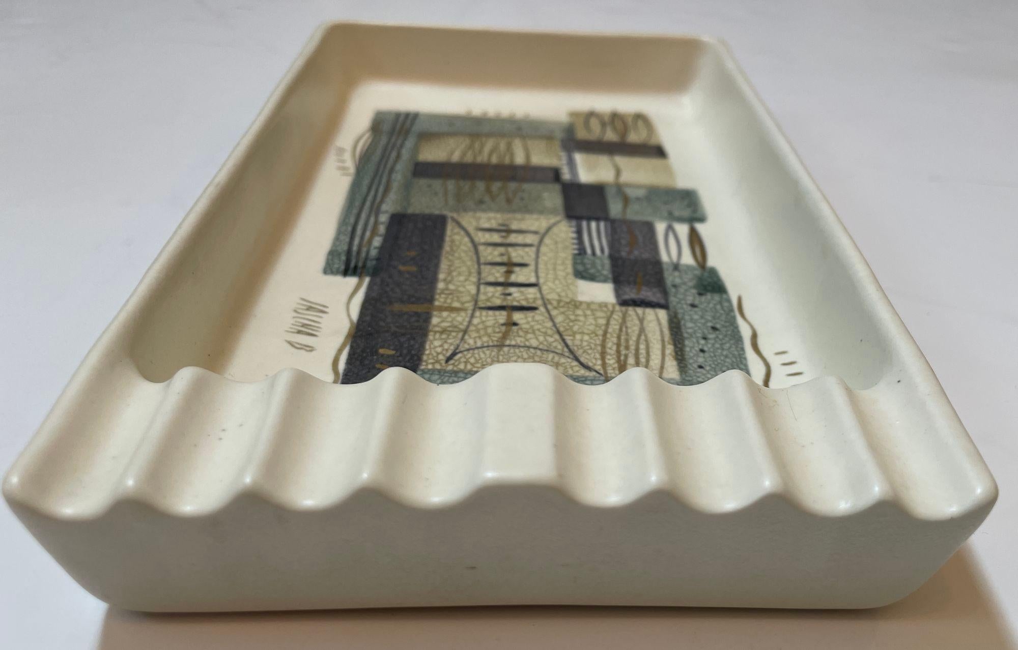 Cenicero para puros Sascha Brastoff California USA Pottery Catchall Años 50 en venta 6