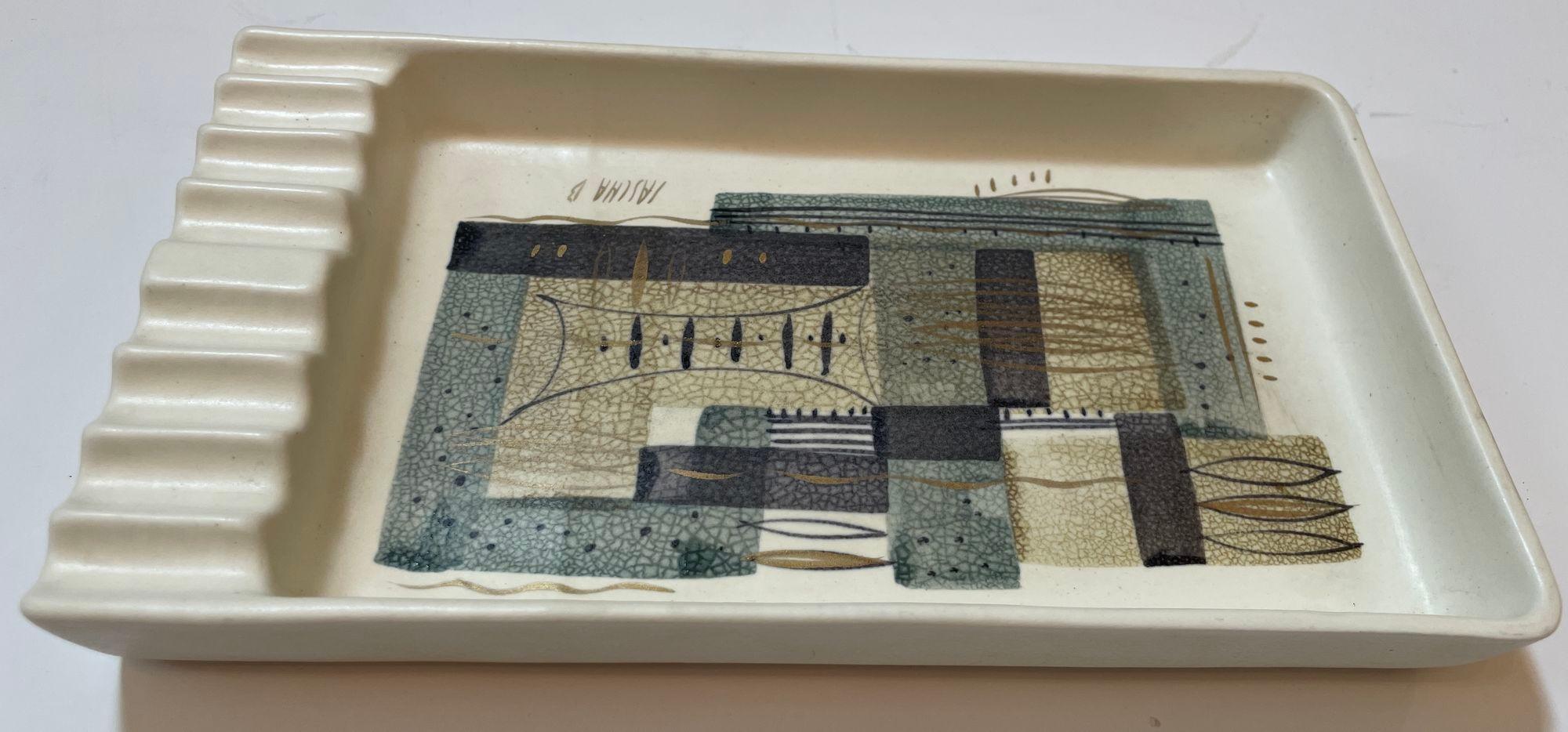 Cenicero para puros Sascha Brastoff California USA Pottery Catchall Años 50 en venta 7