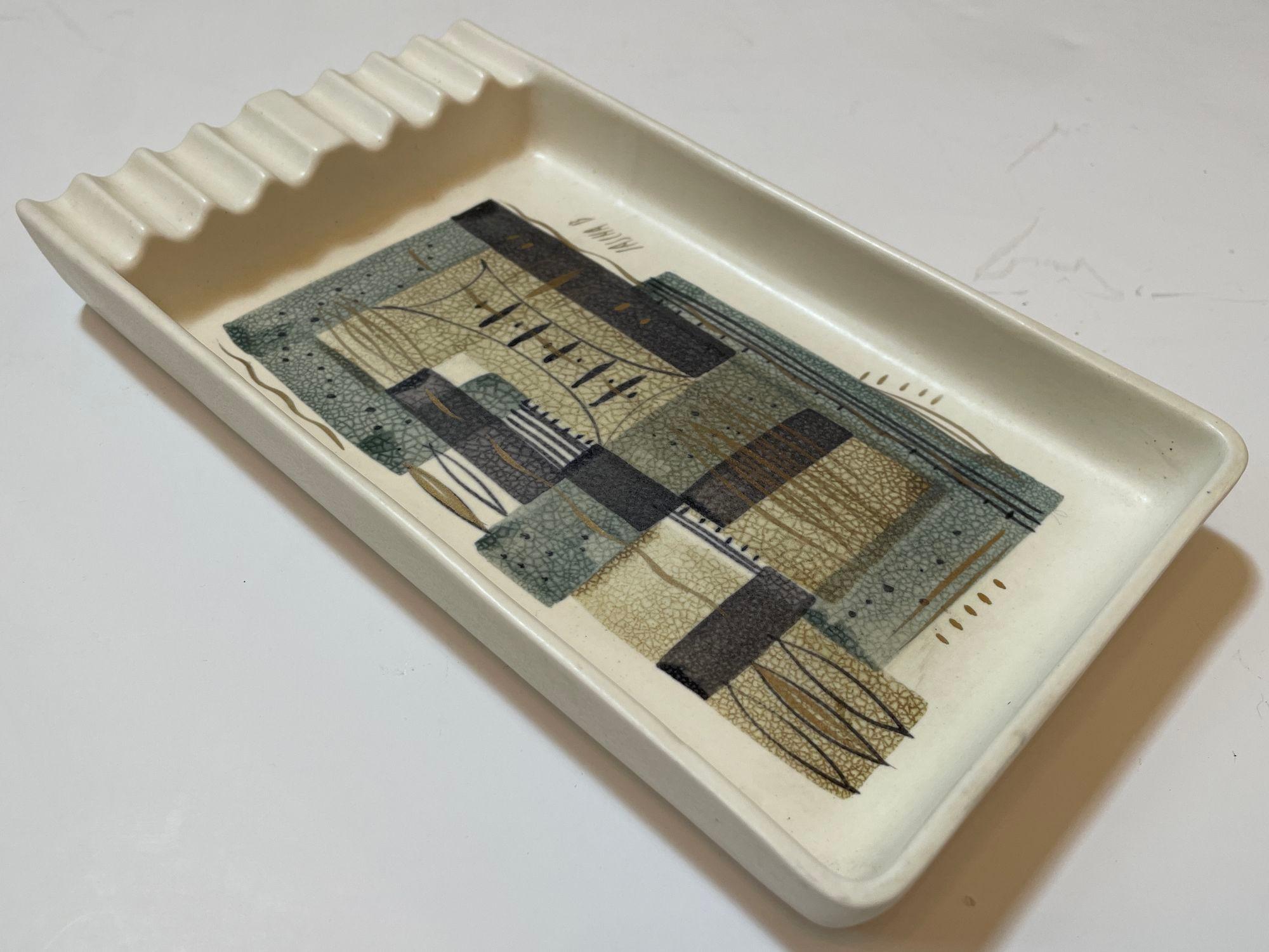 Cenicero para puros Sascha Brastoff California USA Pottery Catchall Años 50 en venta 8