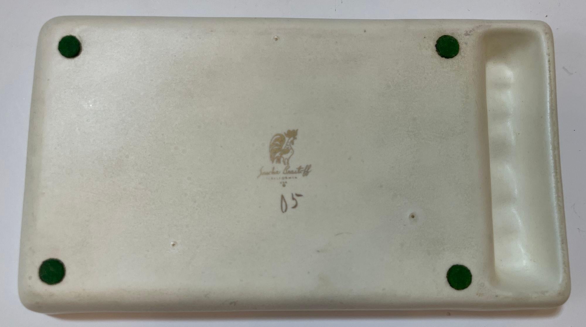 Cenicero para puros Sascha Brastoff California USA Pottery Catchall Años 50 en venta 2