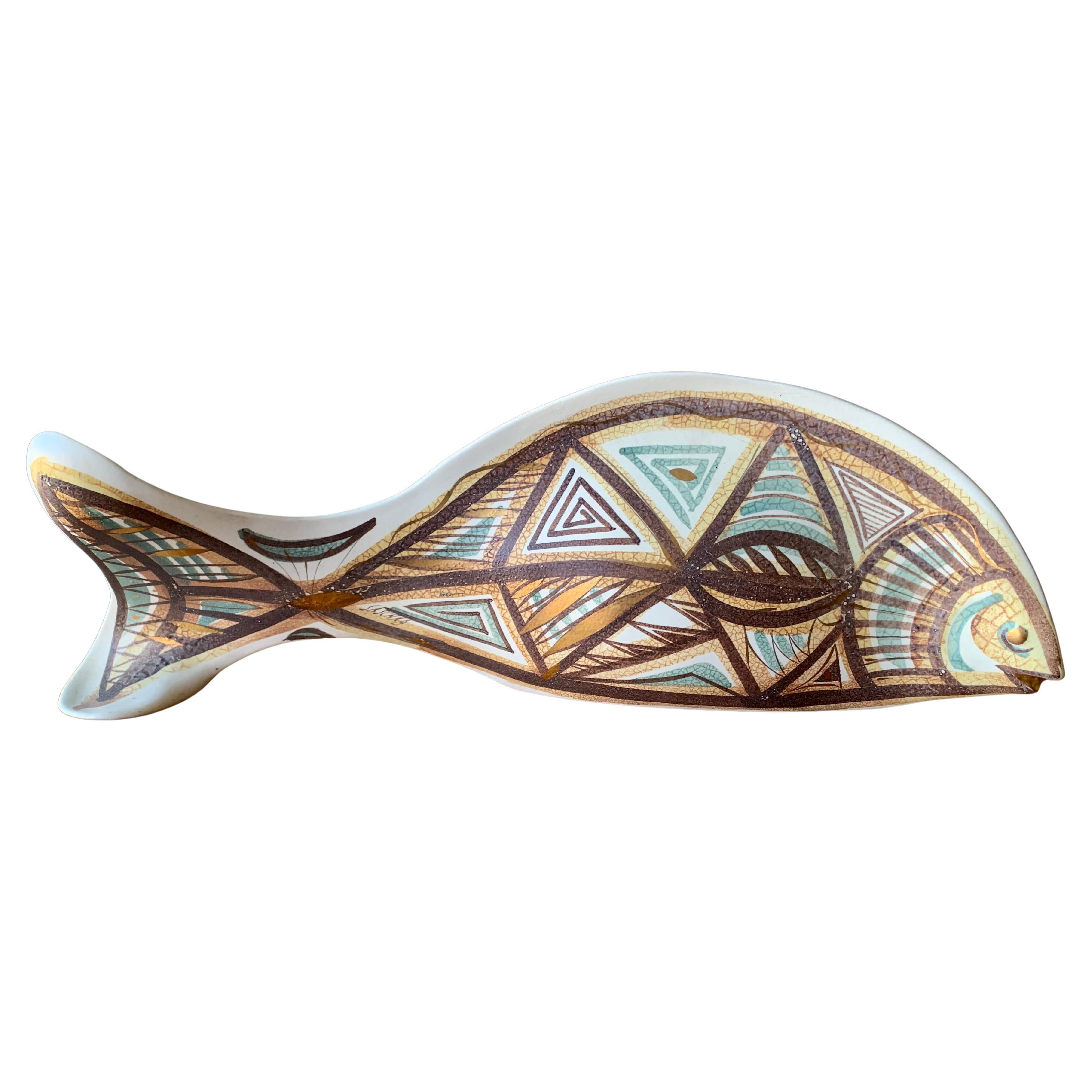 Sascha Brastoff Ceramic fish For Sale
