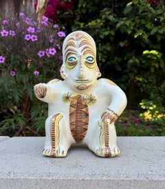 Sascha Brastoff Signed Figurative Ceramic Sculpture, 20th Century