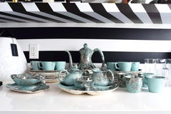 Sascha Brastoff "Surf Ballet" Tea & Coffee Service for 12 and Serving Set