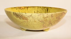 Sascha Brastoff "Surf Ballet" Yellow Gold Footed Bowl