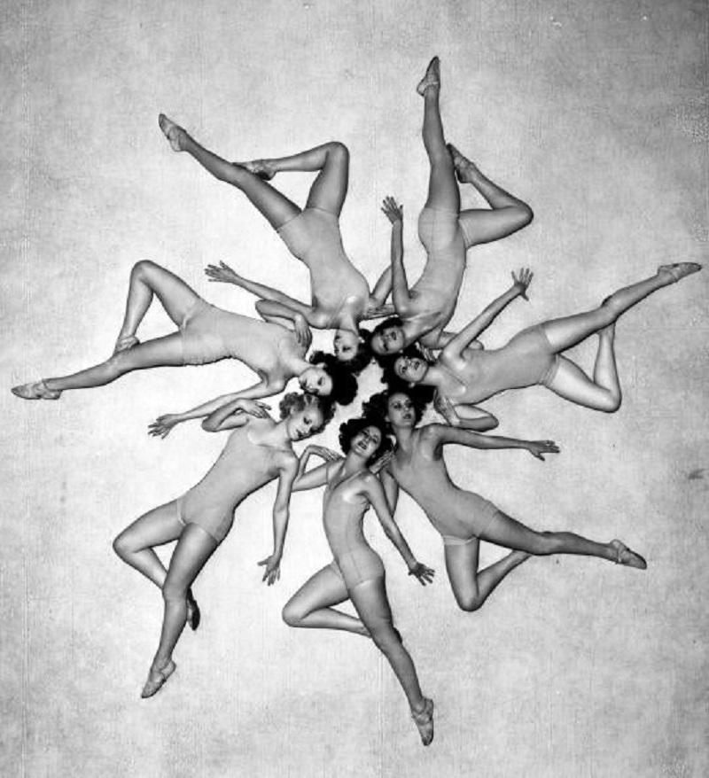 "Chorus Formation" by Sasha

14th February 1933: The Albertina Rasch chorus girls who are appearing in 'Wild Violets'.

Unframed
Paper Size: 24" x 20'' (inches)
Printed 2022 
Silver Gelatin Fibre Print