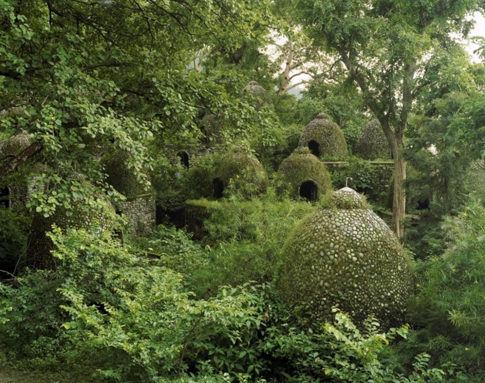 Sasha Bezzubov and Jessica Sucher Landscape Photograph - 84 Huts (Beatles Ashram-Rishikesh, India) 40"x50" large format photograph (ed.5)