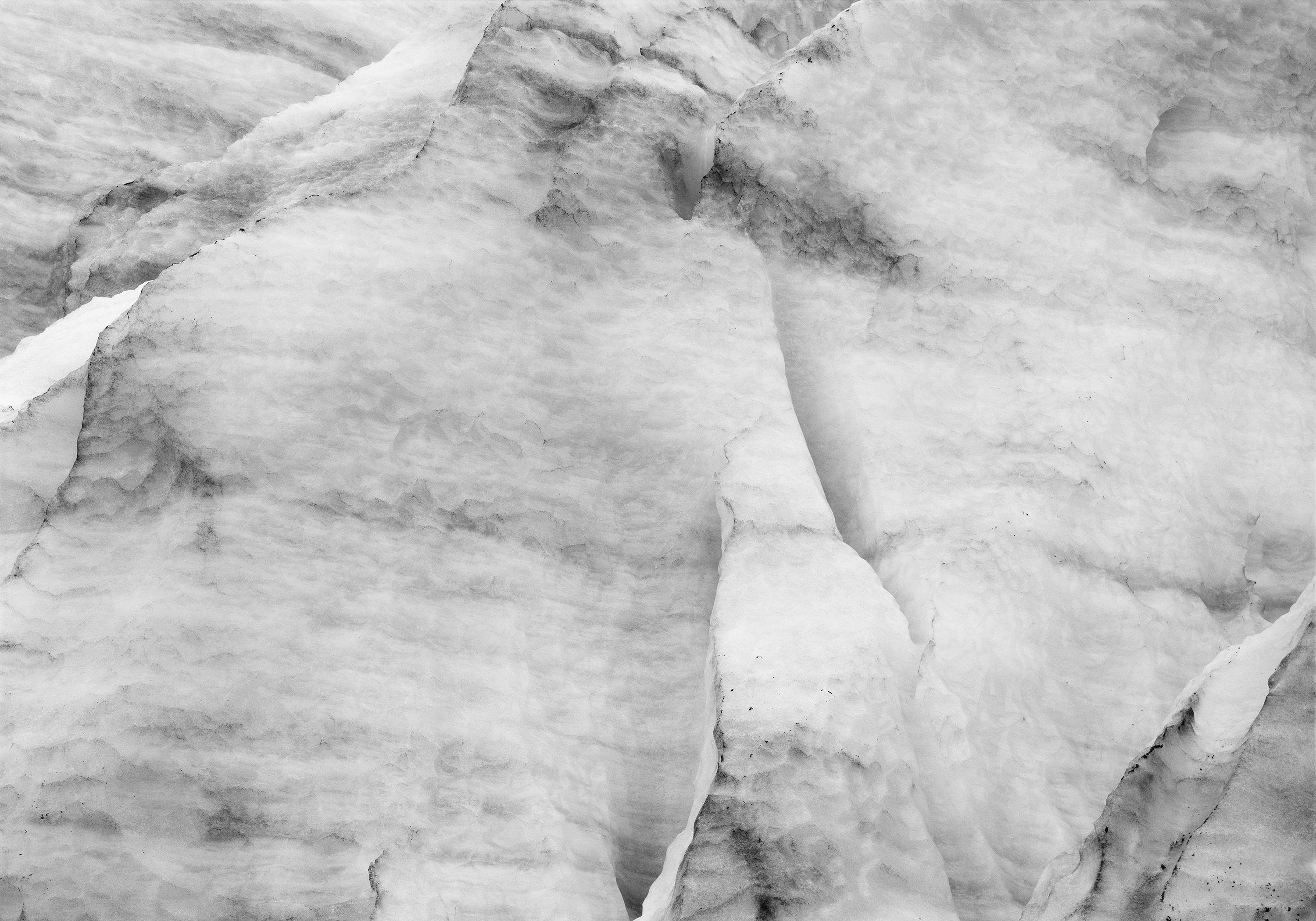 Sasha Bezzubov Black and White Photograph - Ice, 05 (40"x55" limited edition photograph)