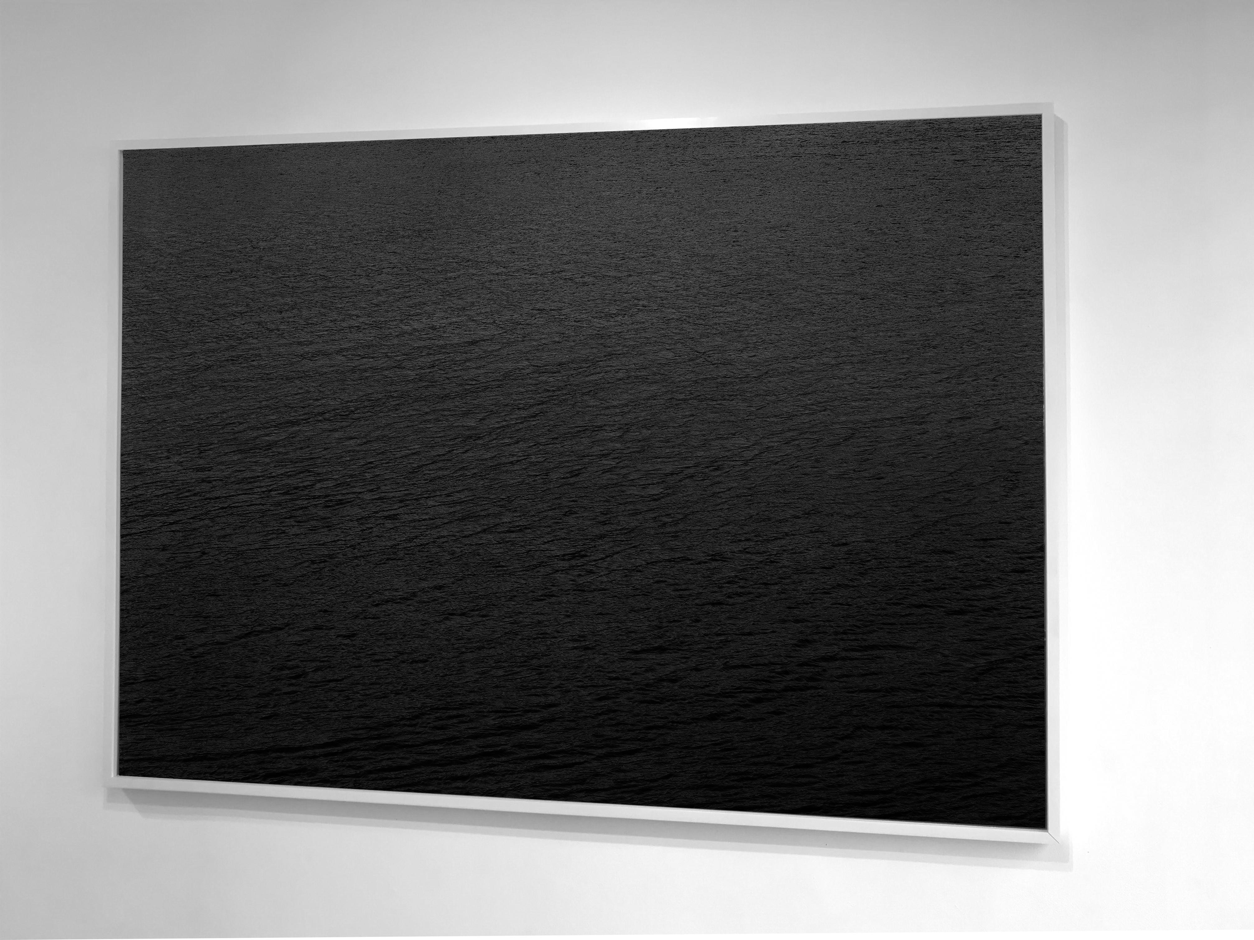 "Water, 45" Minimalist Landscape, large format photograph, framed and mounted