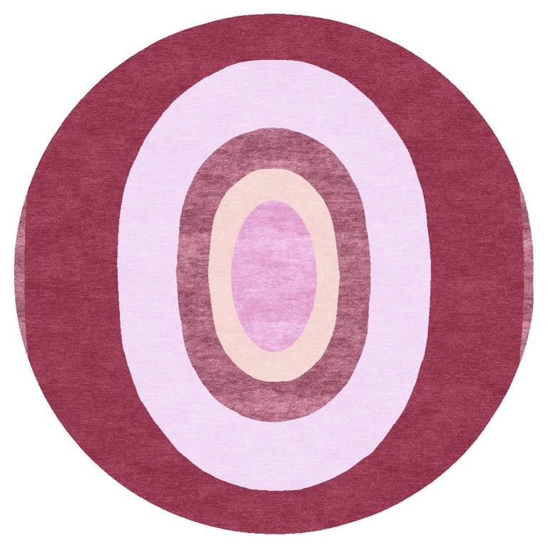 Sasha Bikoff Collection, Modern Area Rug Maroon