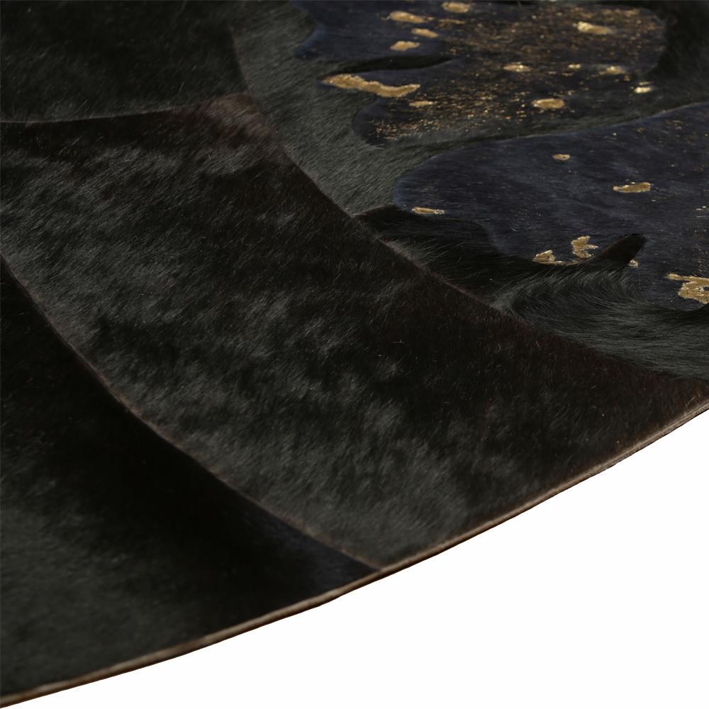 Sasha Bikoff X Art Hide Personalizzabile Nero/Carbone Shibori Rotondo XLarge in vendita 3