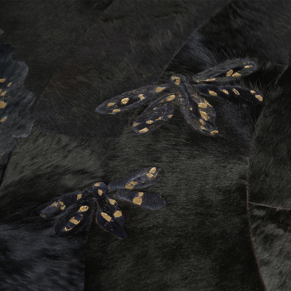 Vacchetta Sasha Bikoff X Art Hide Personalizzabile Nero/Carbone Shibori Rotondo XLarge in vendita
