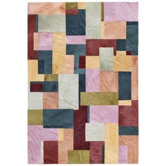 Sasha Bikoff X Art Hide - Tapis Pastiche personnalisable en cuir de vache multicolore XLarge