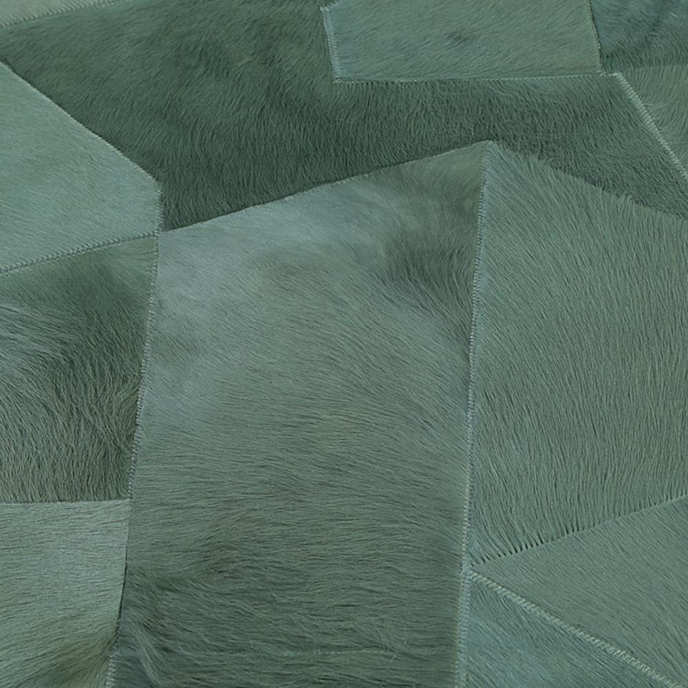 Art déco Sasha Bikoff X Art Hide Tapis rond personnalisable bleu patine Fragments Grand format en vente
