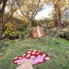 Sasha Bikoff X Art Hide Faux Bois Anpassbarer Dans Le Bois-Teppich aus Rindsleder XL