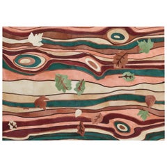 Sasha Bikoff X Art Hide Faux Bois - Tapis personnalisable en cuir de vache Dans Le Bois XXL