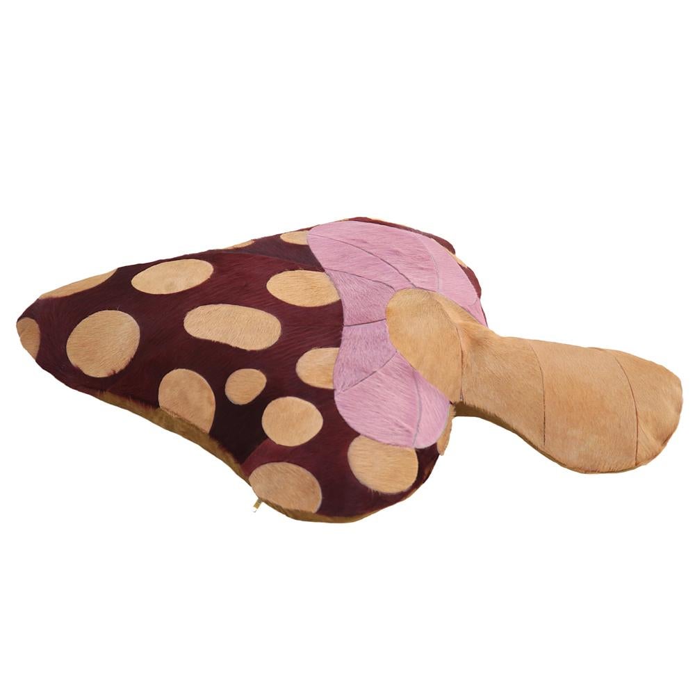 Art Déco Cuscino Sasha Bikoff X Art Hide Funghi Funghi Rossi in vendita