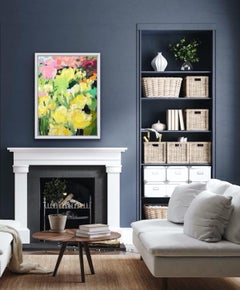 Island 2 by Sasha Getsko, Original floral painting, Botanical, Decorative