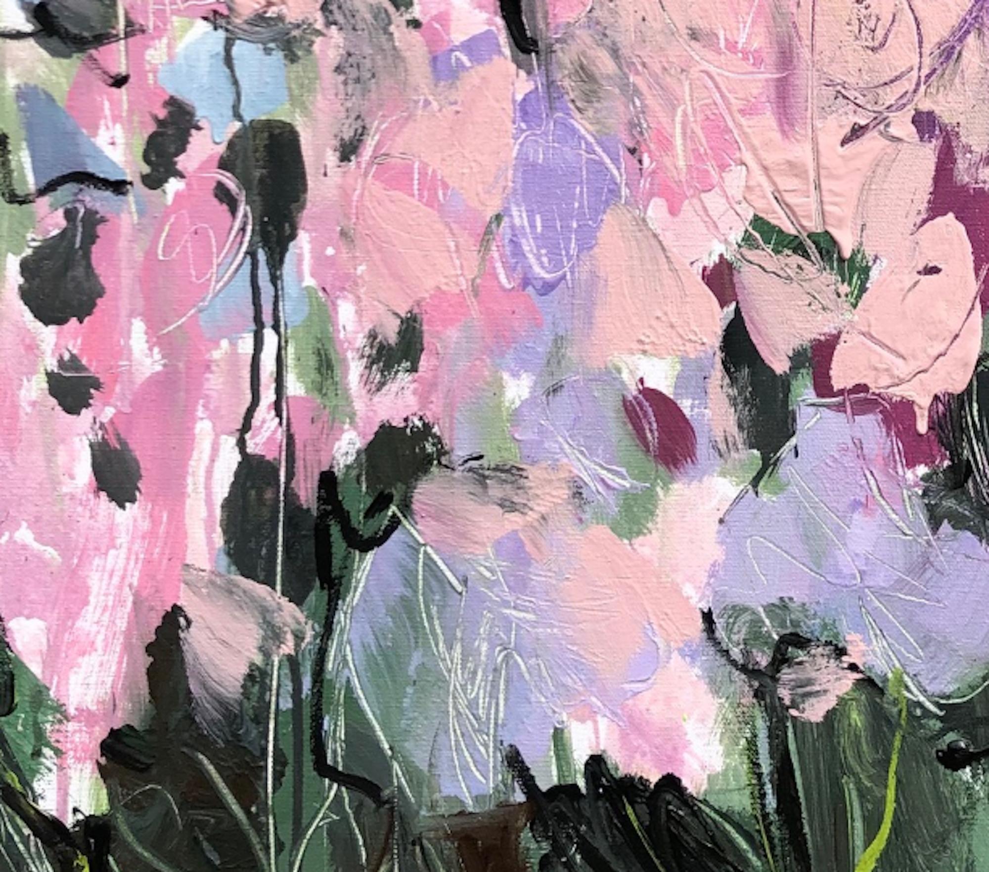 Peinture de paysage florale originale Foxglove Flowers de Sasha Getsko, abordable en vente 3