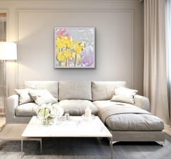 Lilies, Impressionist Style Floral Artwork, Abstract Still Life Painting