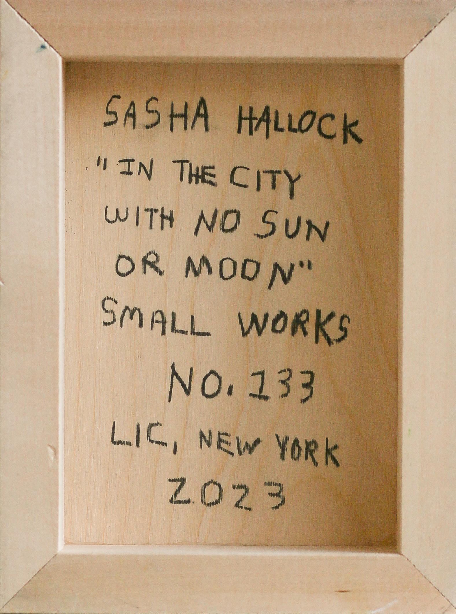 The City With No Sun or Moon (gelb, überlagert, geometrisch abstrakt) im Angebot 3