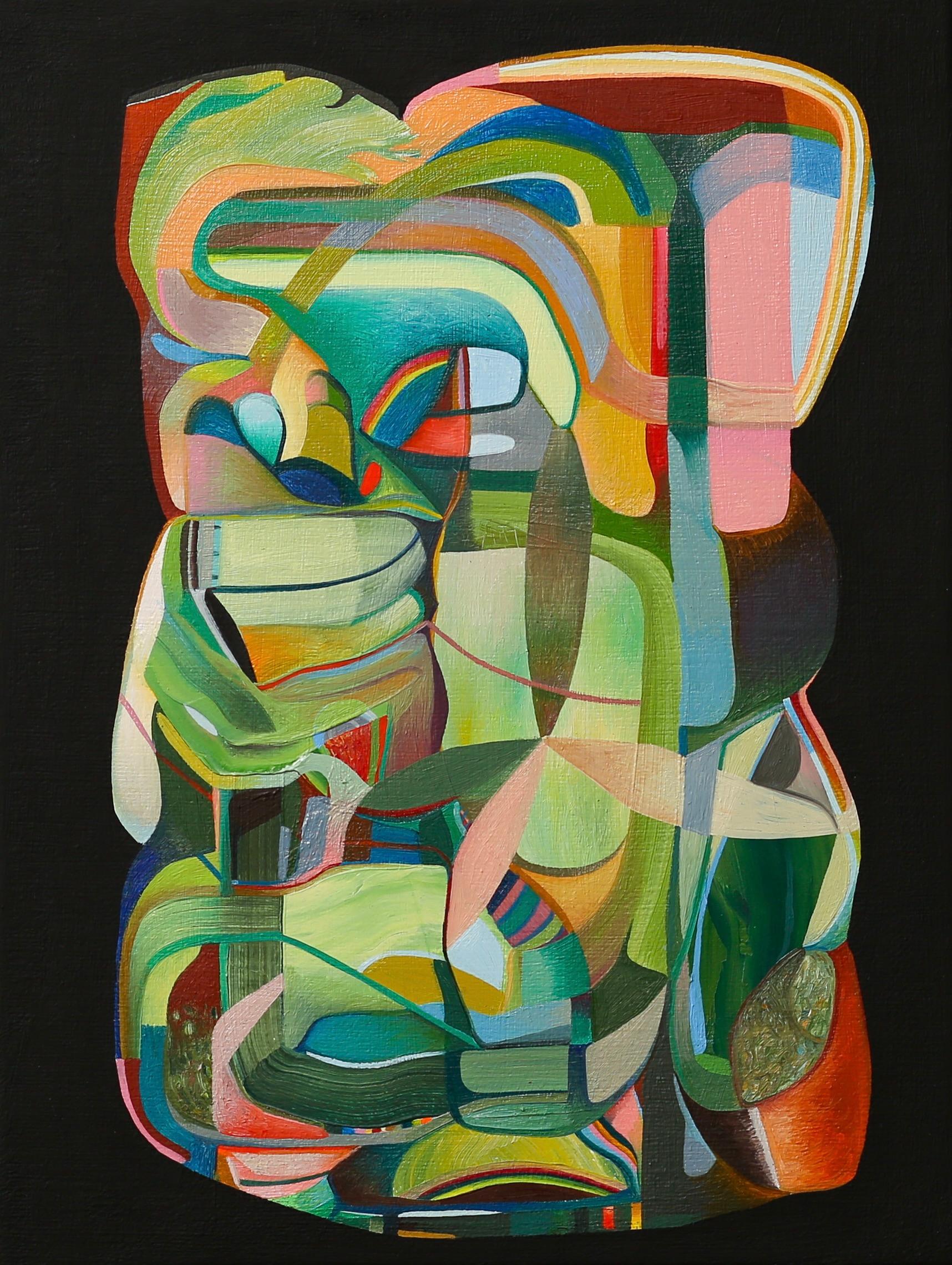 Sasha Hallock Abstract Painting - Another Way To See, Small Works No. 143