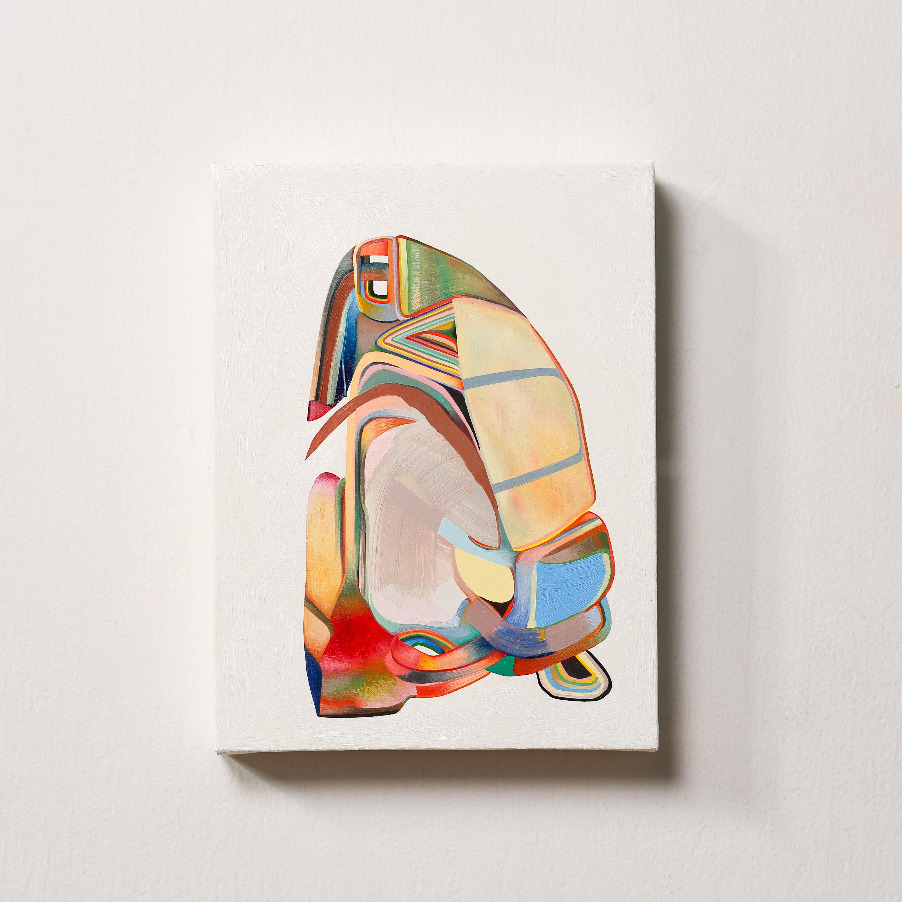 Heldly Tight, Kleine Werke Nr. 138 – Painting von Sasha Hallock