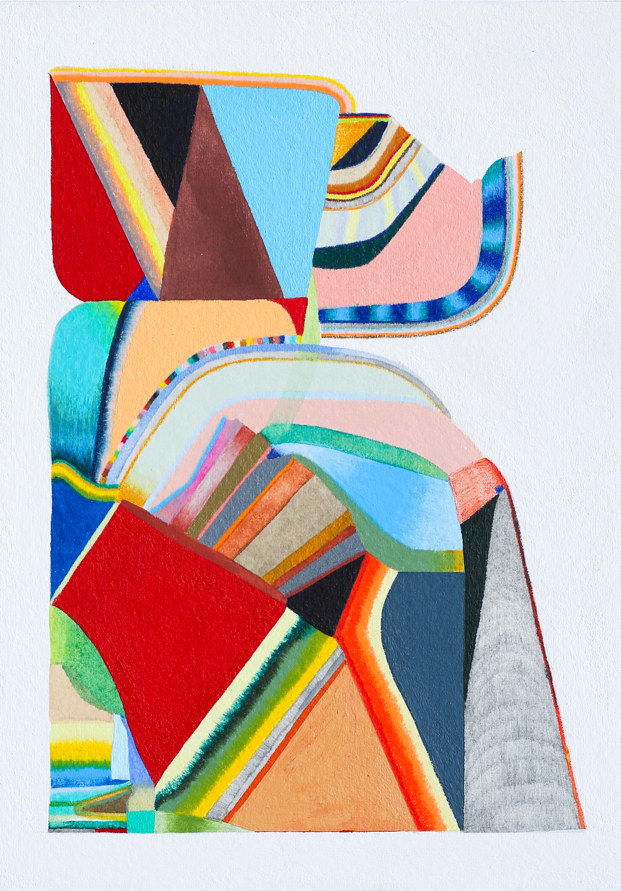 Sasha Hallock Abstract Painting - Kepper of Peace: Small Works No. 136 