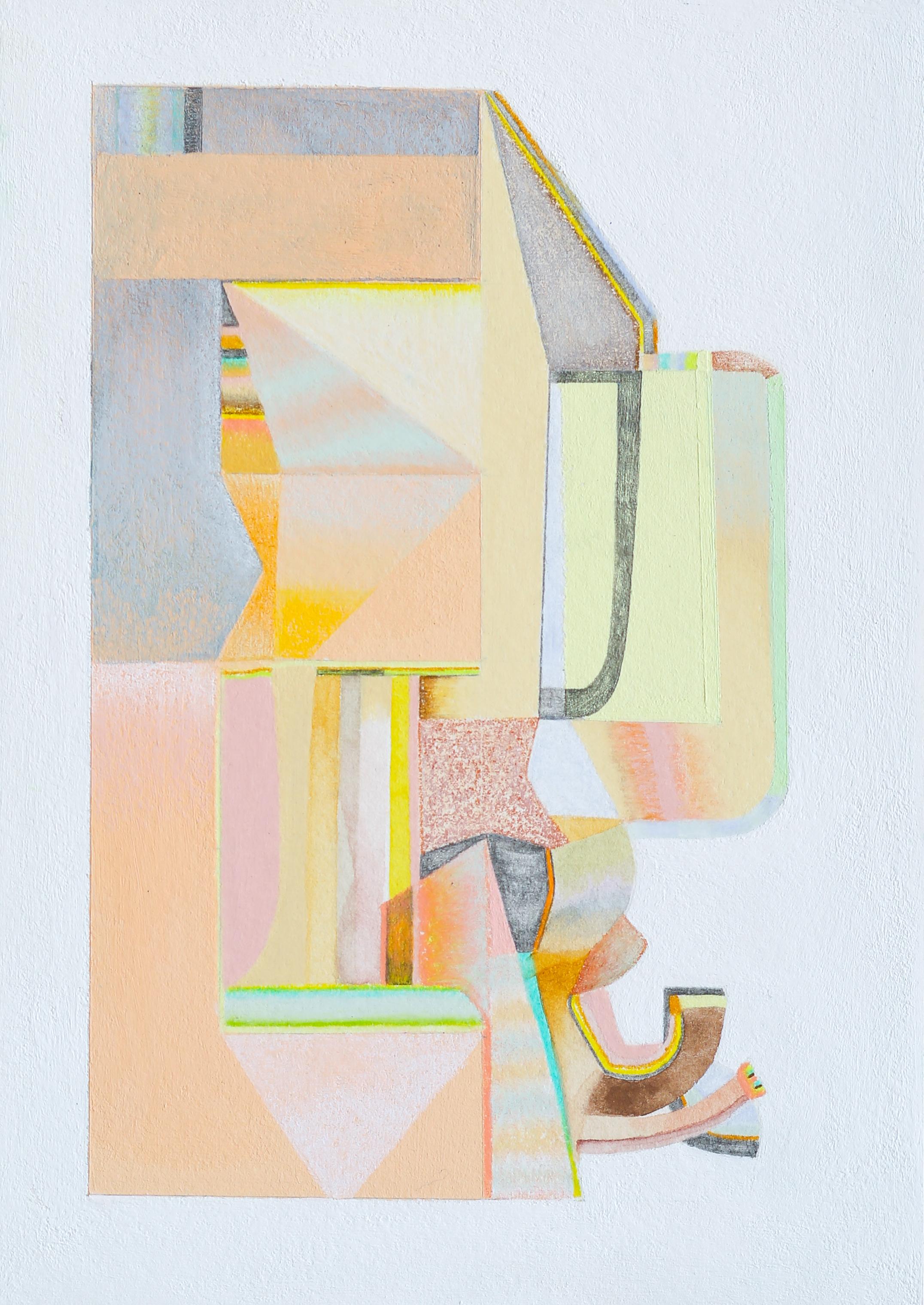 Sasha Hallock Abstract Painting - Prayer Of Respite: Small Works No. 138