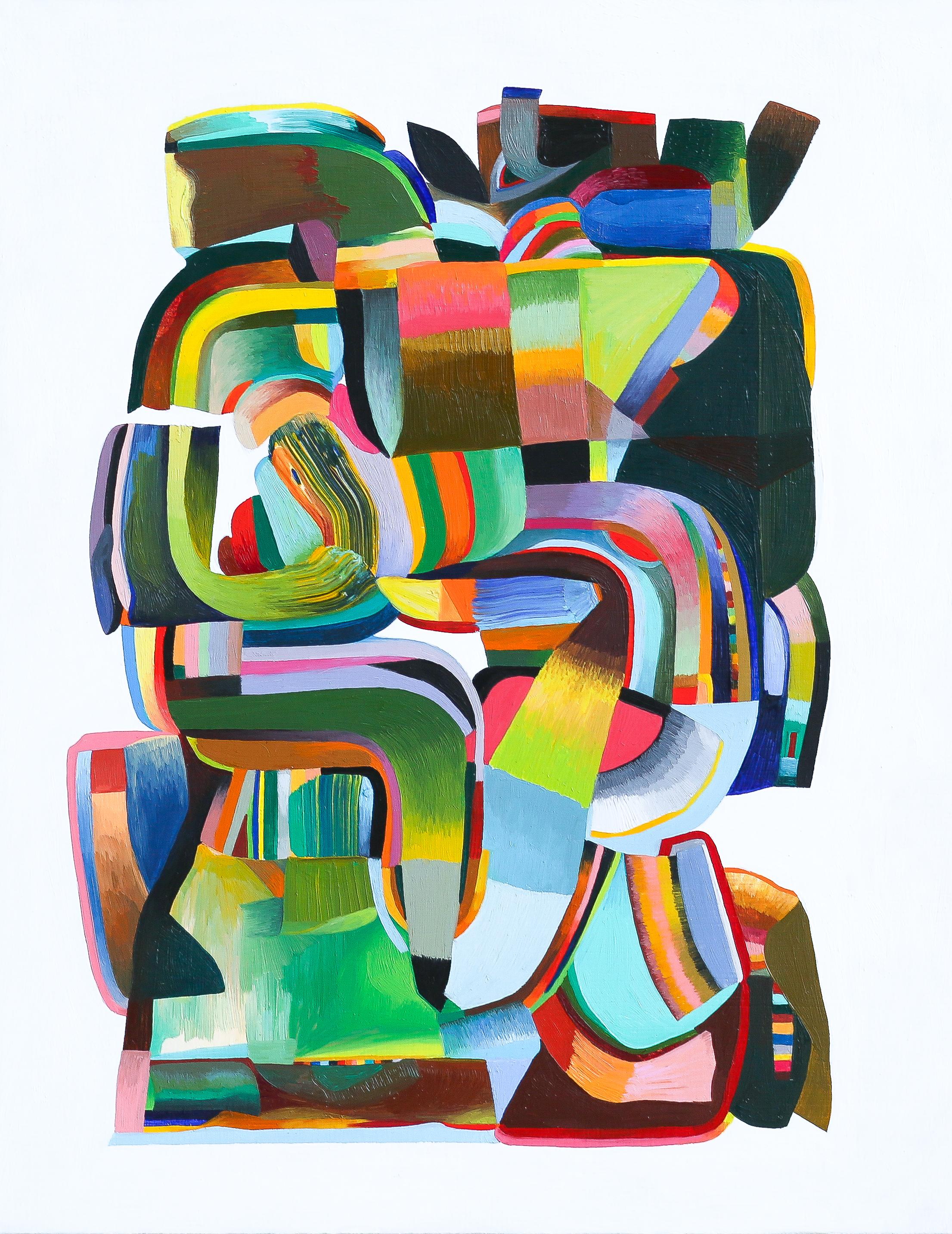 Sasha Hallock Abstract Painting - The Work of Dependence