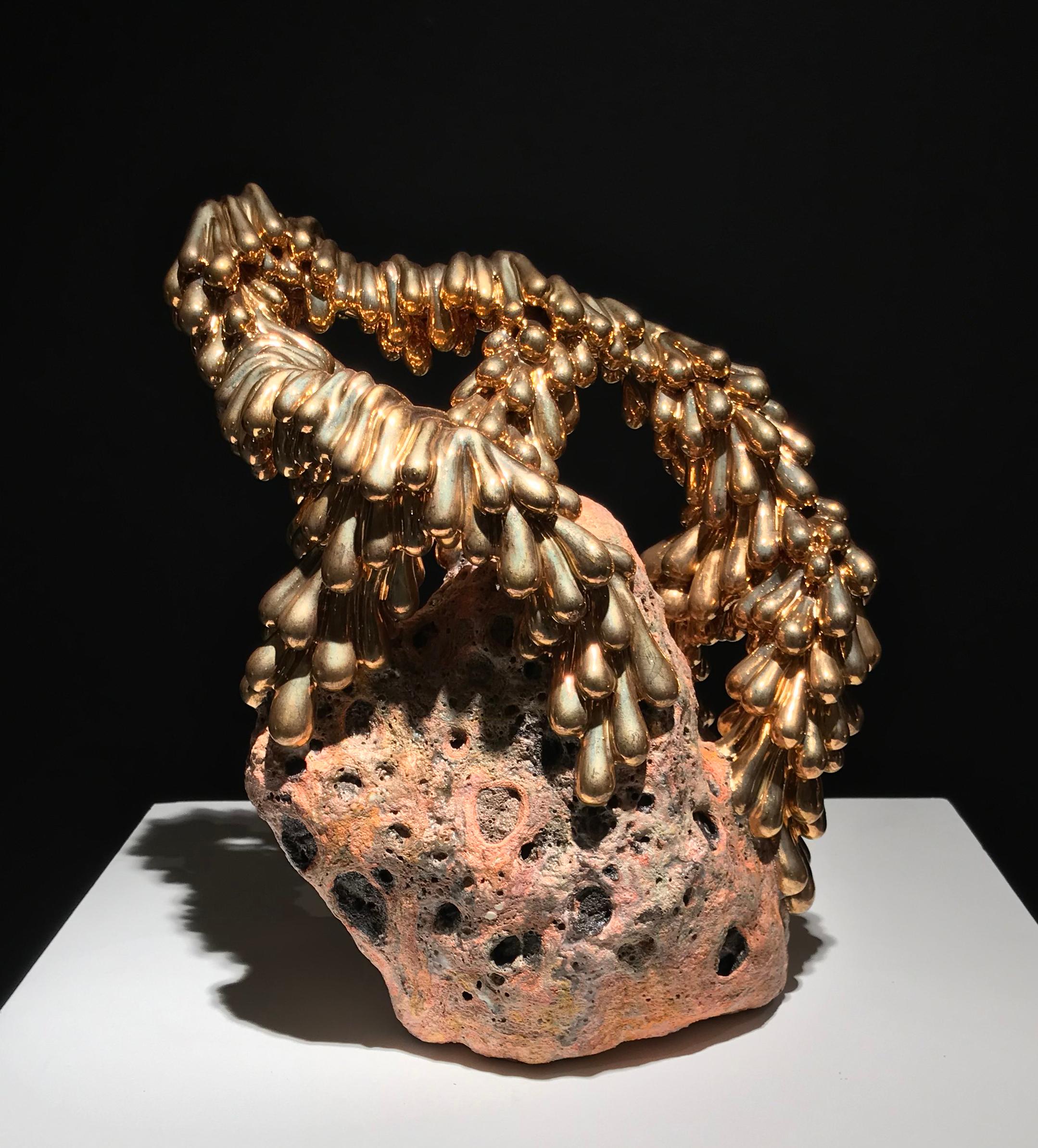 Forged in Flame, Sasha Koozel Reibstein, 2022, Abstract Ceramic Sculpture, Glaze For Sale 1