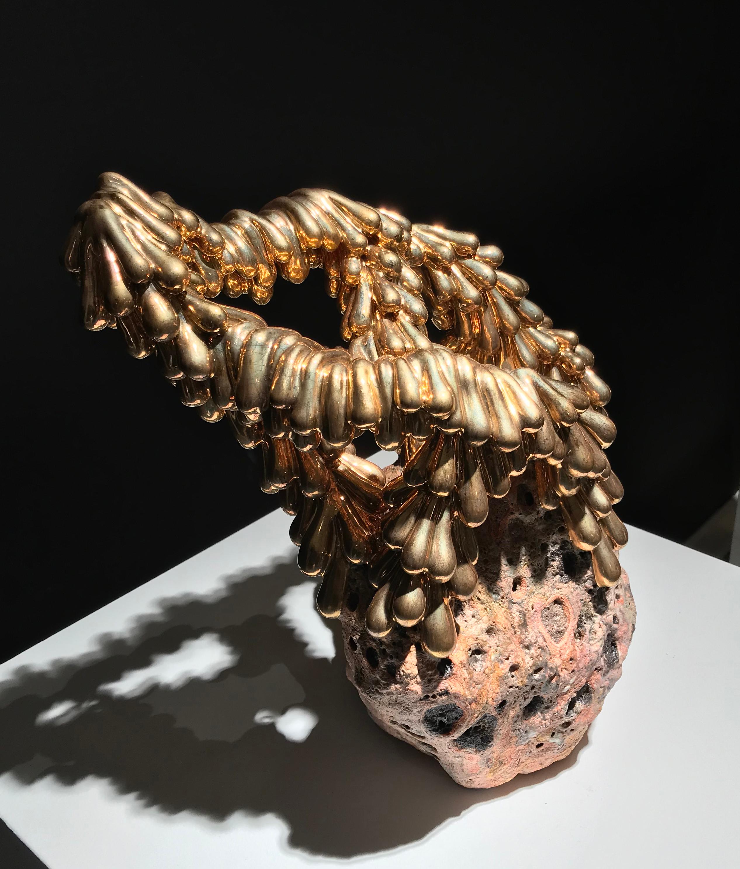 Forged in Flame, Sasha Koozel Reibstein, 2022, Abstract Ceramic Sculpture, Glaze For Sale 3