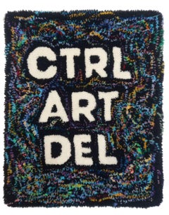 Ctrl/Ar t/Del, tapis fait main, 40/20cm