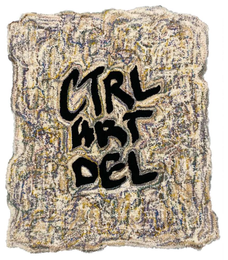 Ctrl/Ar t/Del, handmade carpet, 80/65cm - Art by Sasha Look