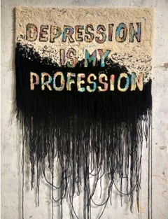Profession, handmade carpet, 80/60 cm